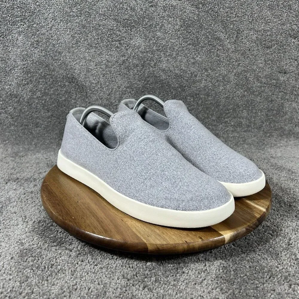Allbirds Wool Loungers WL Mens Sz 11 Gray Woven Casual Slip On Loafer Shoes Used